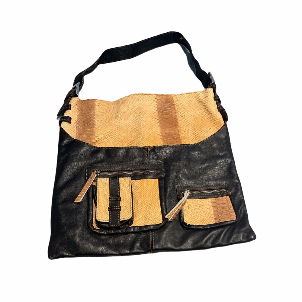 Caterina Lucchi Large Leather Two Toned Bag.